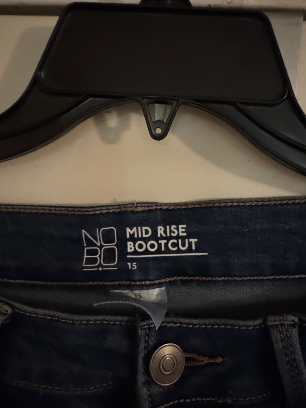 NOBO Dark Blue Mid Rise Bootcut Jeans